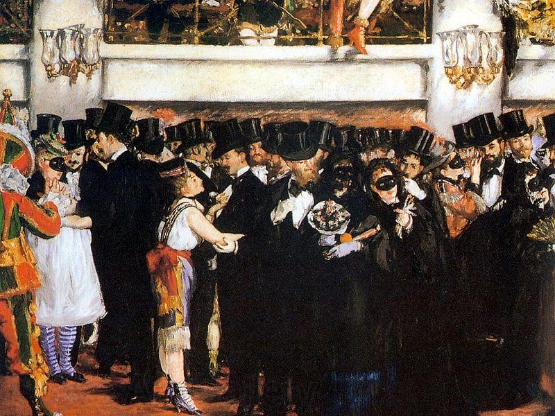 Edouard Manet Bal masque a lopera Spain oil painting art